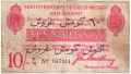 Treasury 10 Shillings, from 1915